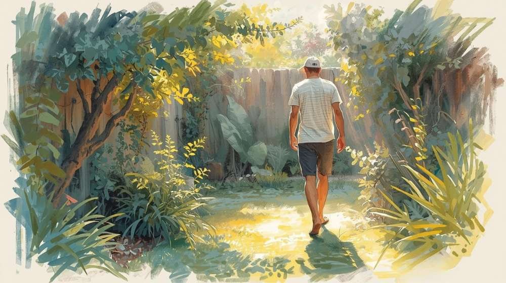 Walking meditation in your garden can help you practice